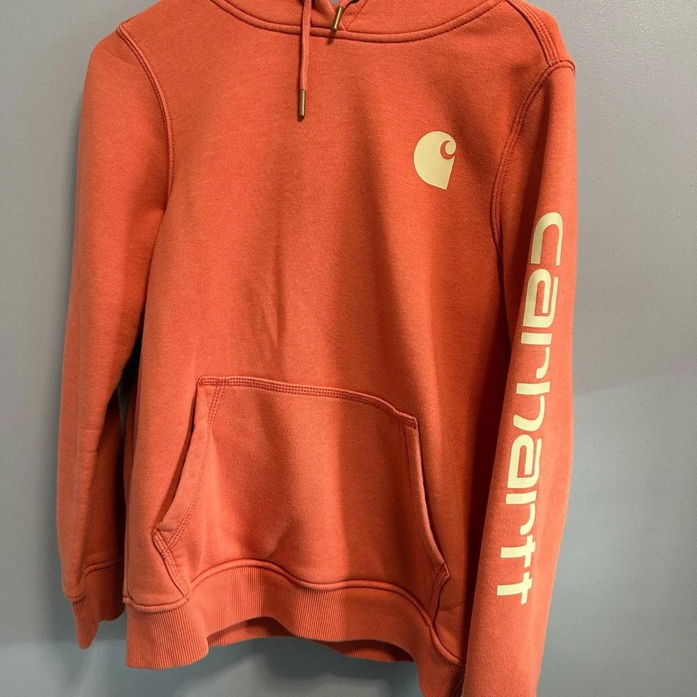 Carhartt Rust Orange Sweatshirt - Picture 1 of 2